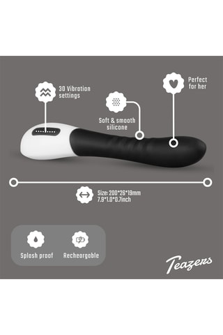 Vibromasseur point G teazers - Noir