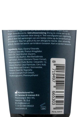 Crème érection Boners - 100 ml