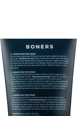 Crème érection Boners - 100 ml
