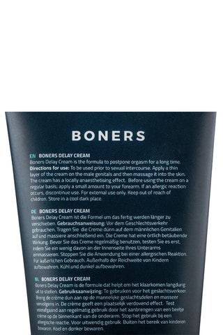 Crème retardante Boners - 100 ml