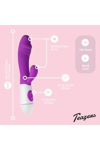 Vibromasseur rabbit Teazers - 10 cm