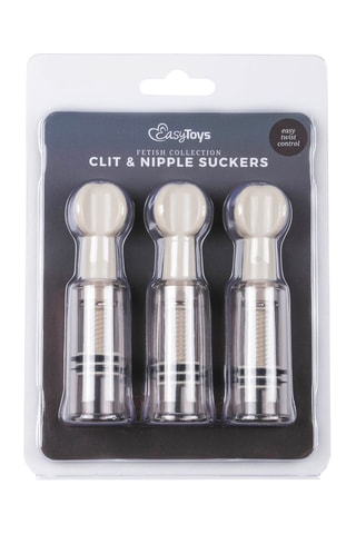 Ventouse téton et clitoris Easytoys Fetish - Transparent