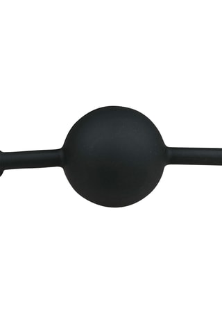 Ball gag en cuir - Noir