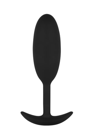 Plug anal lesté medium - Noir - 10,4 cm