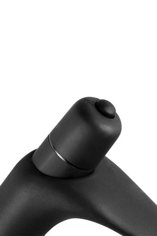 Vibromasseur prostate et cockring - Noir