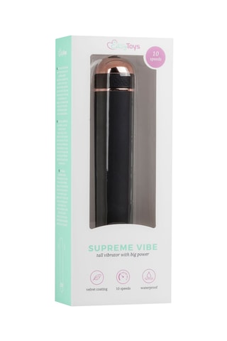Vibromasseur Supreme Vibe - Noir - 15 cm