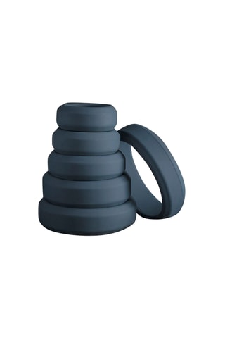 6 anneaux péniens - Bleu marine