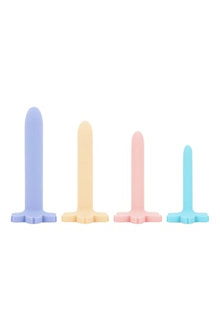 4 dilatateurs vaginaux Teazers - Bleu et rose