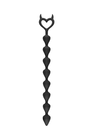 Collier anal - Noir - 30 cm