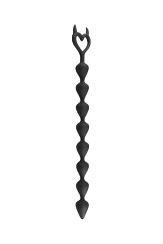 Collier anal - Noir - 30 cm