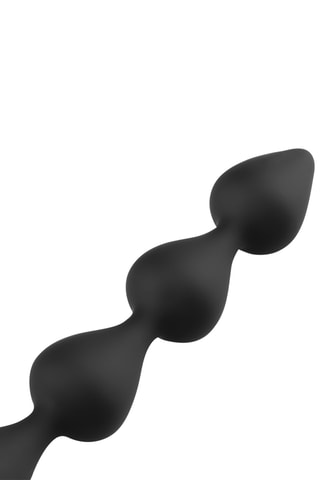 Collier anal - Noir - 30 cm