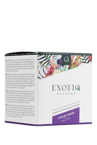 Bougie de massage violet rose Exotique - 60 g