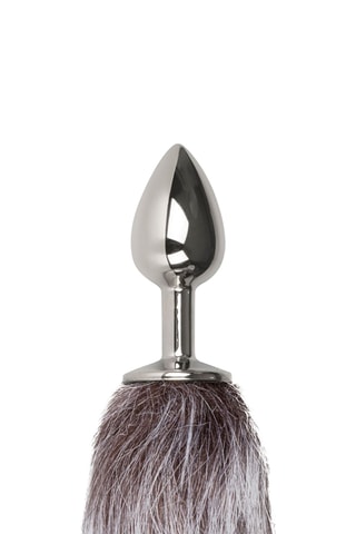 Plug anal - Argenté - 6 cm