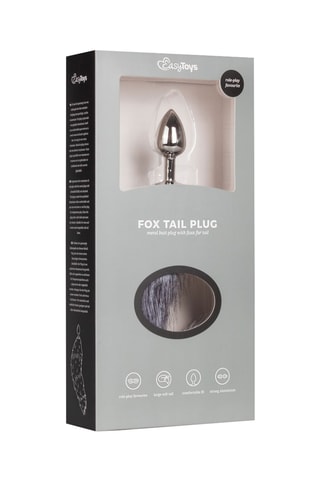 Plug anal - Argenté - 6 cm