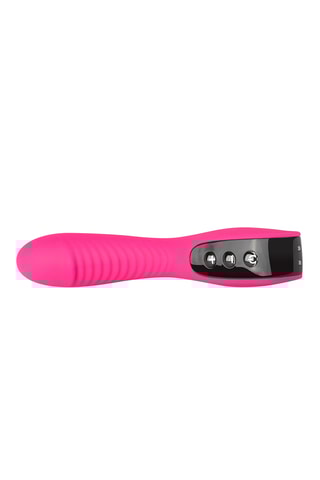 Vibromasseur point G geribbelde classics - Rose - 11 cm