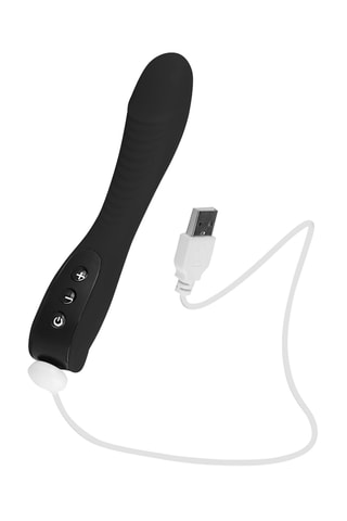 Vibromasseur point G nervuré classics vibe - Noir - 11 cm
