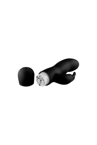 Vibromasseur rabbit - Noir - 10 cm