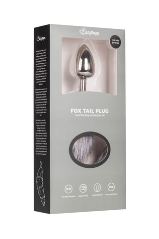 Plug anal - Argenté - 8 cm