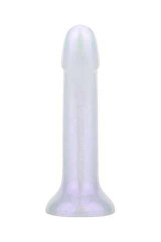 Dildo sirène pailleté - Blanc - 15 cm