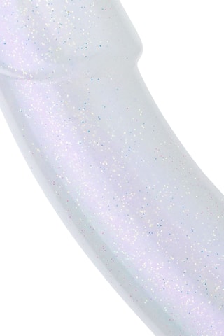 Dildo sirène pailleté - Blanc - 15 cm