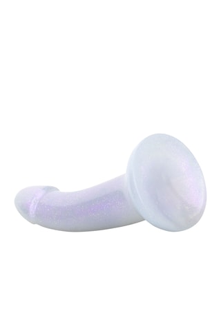 Dildo sirène pailleté - Blanc - 15 cm
