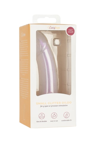 Dildo sirène pailleté - Blanc - 15 cm