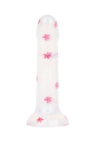 Dildo flower power glitter - Rose