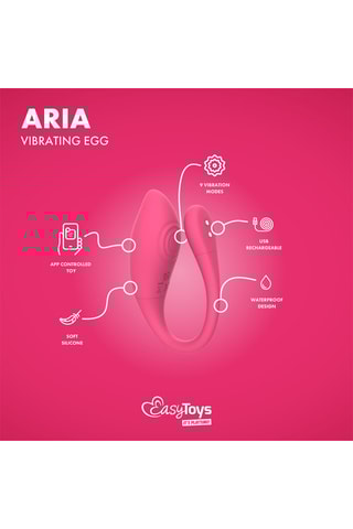 Œuf vibrant connecté Aria - Rose
