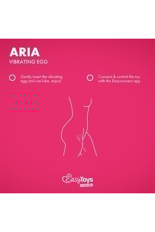 Œuf vibrant connecté Aria - Rose