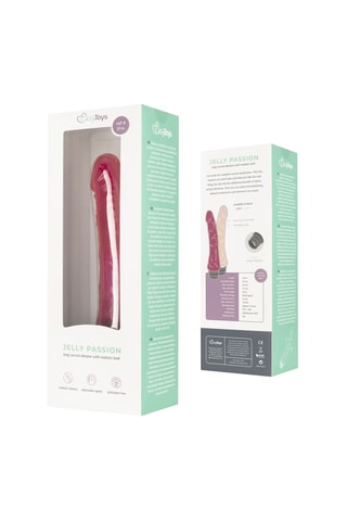 Vibromasseur Jelly Passion - Rose - 19 cm