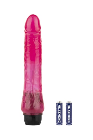 Vibromasseur Jelly Passion - Rose - 19 cm