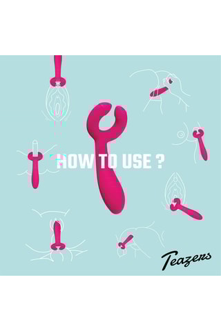 Vibromasseur duo pair vibrator - Rose