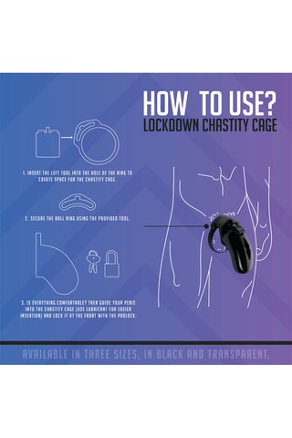 Cage de chasteté - Transparent