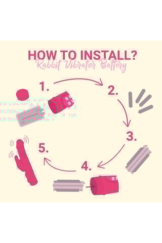 Vibromasseur rabbit stotende butterfly - Rose - 12,5 cm