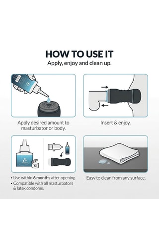 Gel lubrifiant masturbateur EasyGlide extra lisse - 250 ml