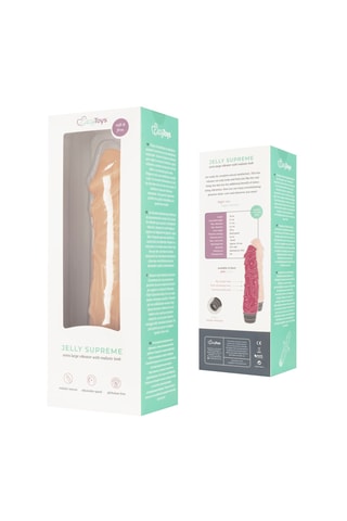 Vibromasseur Jelly Supreme - Rose - 21 cm