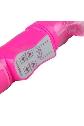Vibromasseur Rabbit Stotende - Rose - 12 cm