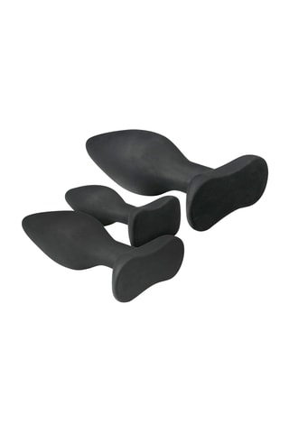 3 plugs anaux - Noir