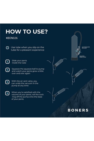 Pompe pénienne Boners No. 1 - 306 g