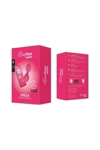 Boules de Kegel vibrantes connectées Stella EasyConnect - Rose