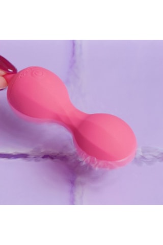 Boules de Kegel vibrantes connectées Stella EasyConnect - Rose