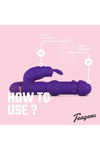 Vibromasseur lapin Teazers - Violet