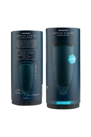 Simulateur de fellation vibrant Boners - Noir