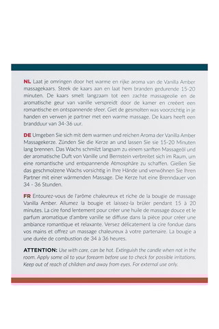 Bougie parfumée Vanille Amber - 200 g