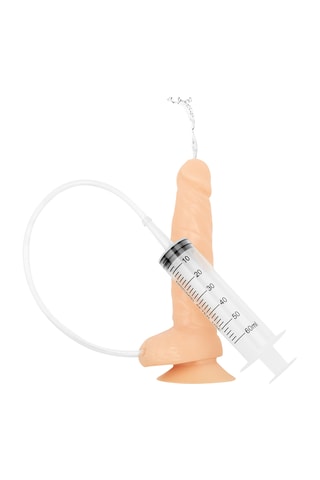 Dildo éjaculateur avec seringue - 425 g