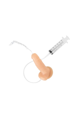 Dildo éjaculateur avec seringue - 425 g