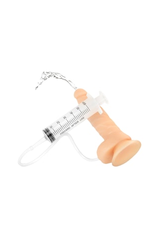 Dildo éjaculateur avec seringue - 425 g