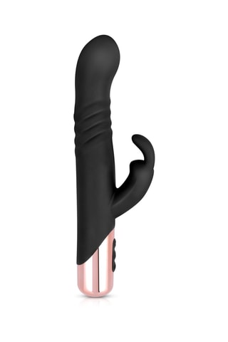 Vibromasseur Rabbit vibrant Rosy Gold - Noir