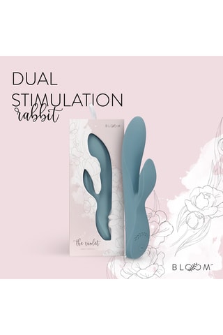 Vibromasseur rabbit the violet - Bleu - 12 cm