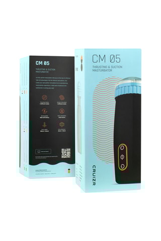 Masturbateur Cruizr CM05 stotende et zuigende - Noir
